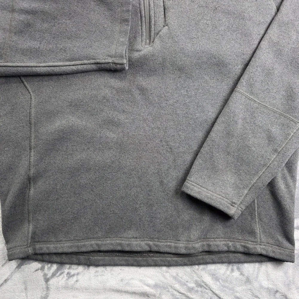 The‎ North Face Gordon Lyons Fleece Men XL Gray Quarter Zip Sweater Pullover